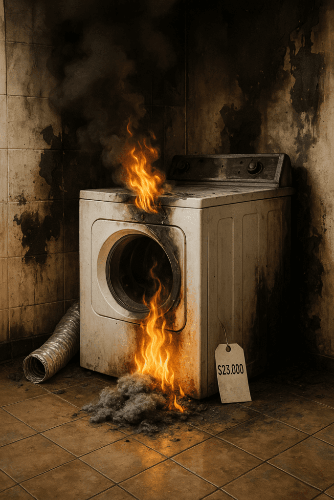 Dryer fire prevention and home maintenance safety tips