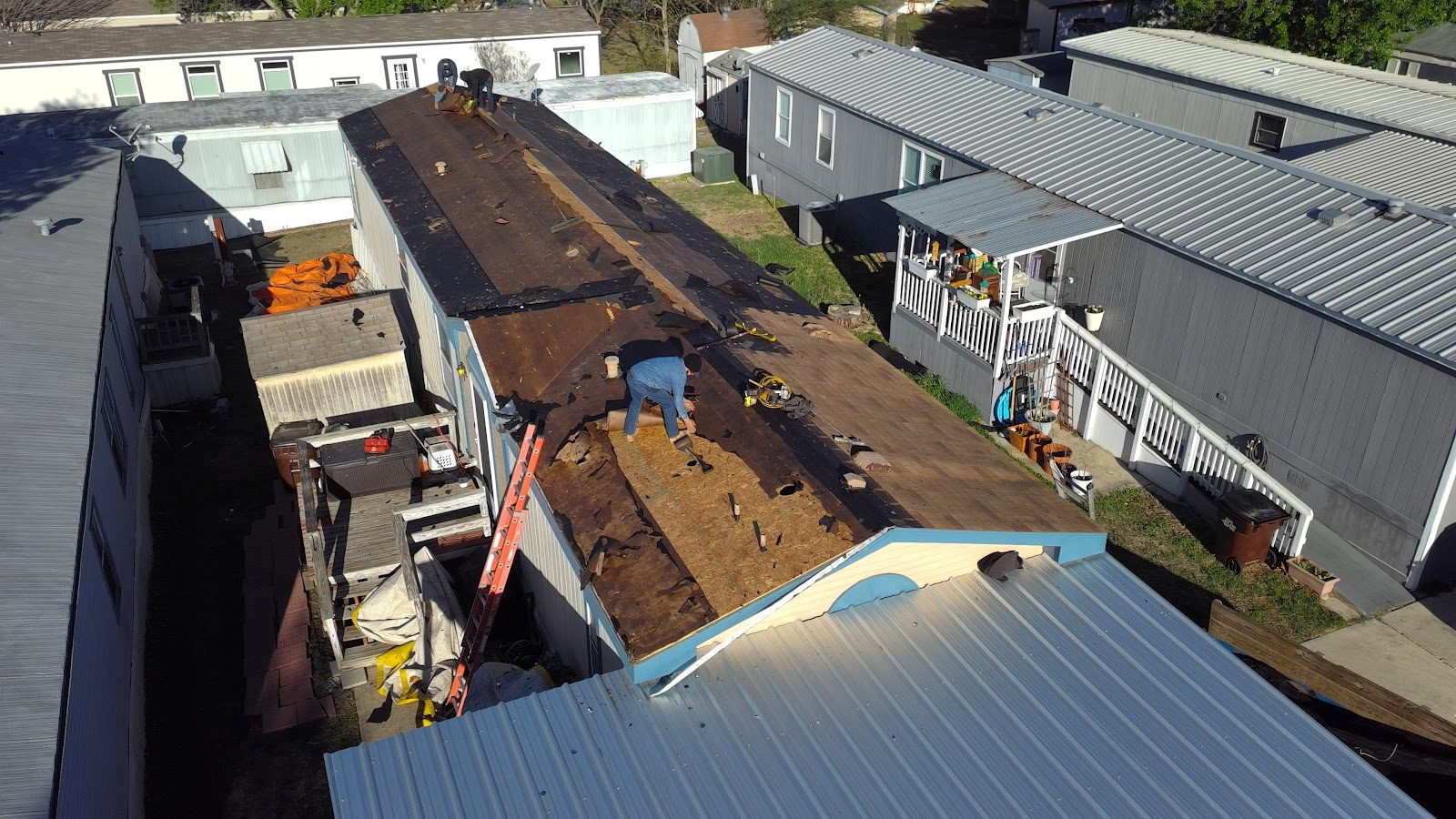 Roof before replacement - Cupit residence San Antonio