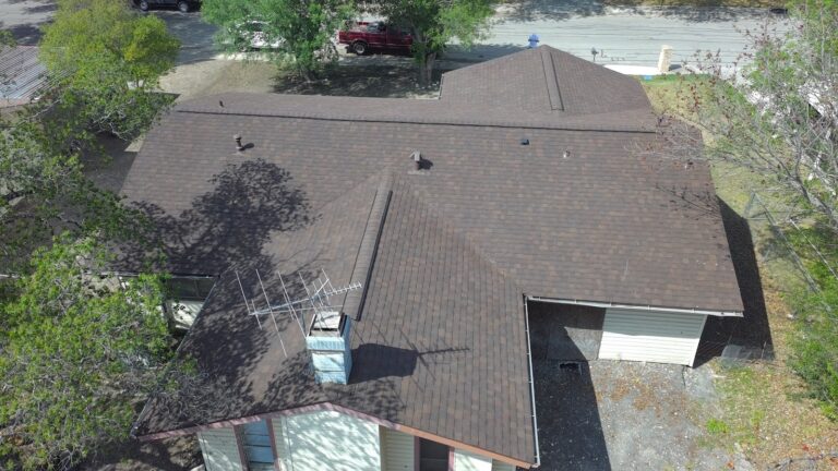 Completed roof - aerial view of Gelatt residence by Zooby