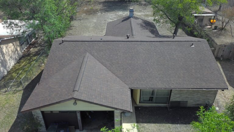 Rural property with metal roof