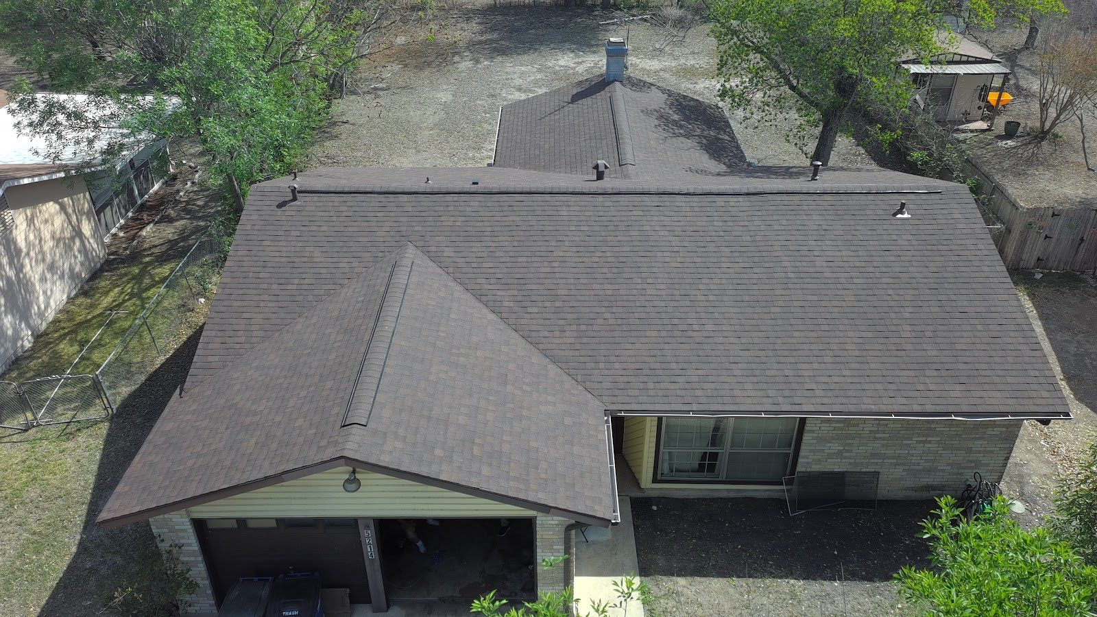 Rural property with metal roof