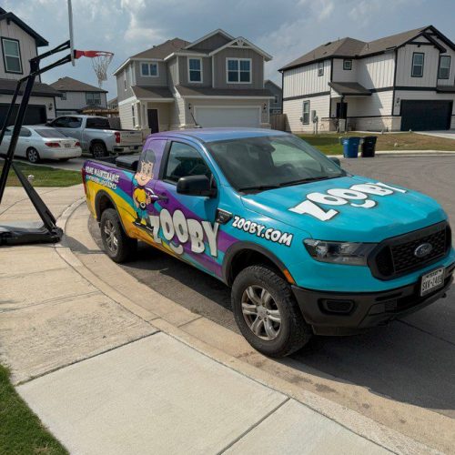 Reliable Home Maintenance Services in Scenic Oaks Branded Company Vehicle Branded home maintenance service vehicle parked in a residential Scenic Oaks neighborhood